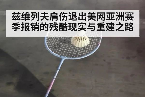兹维列夫肩伤退出美网亚洲赛季报销的残酷现实与重建之路